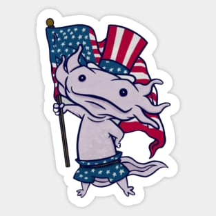 American Axolotl Sticker